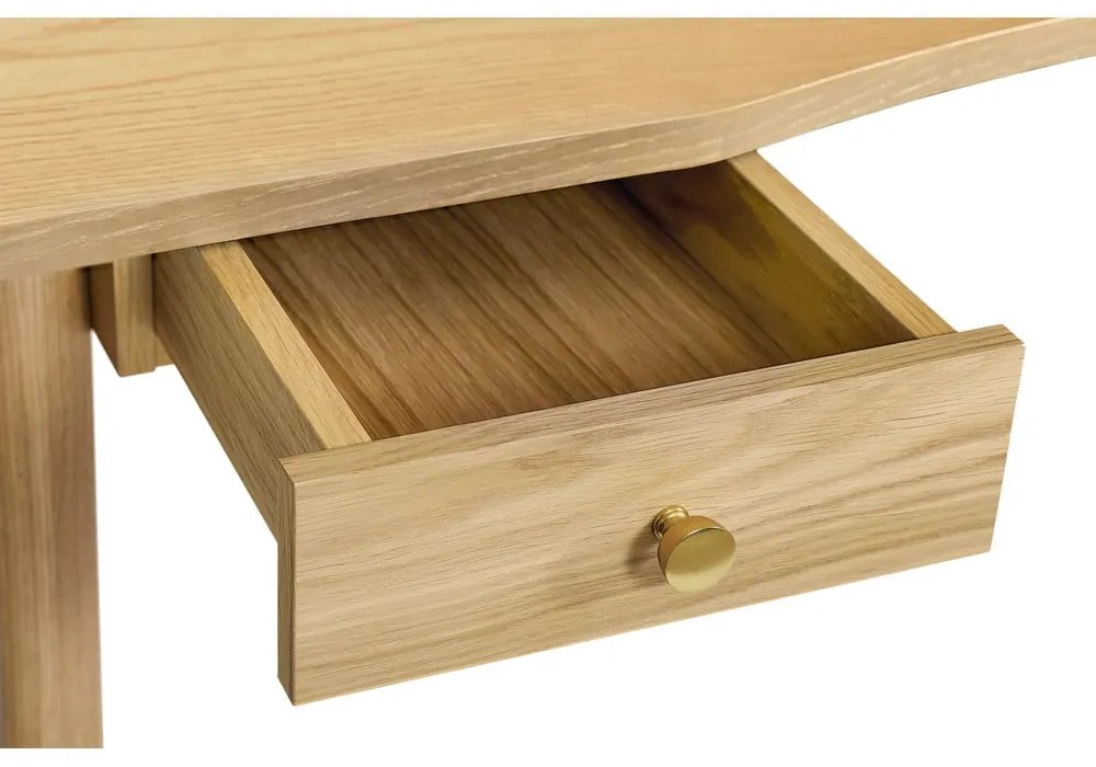Biurko w dekorze dębu 70x140 cm Nice – Woodman