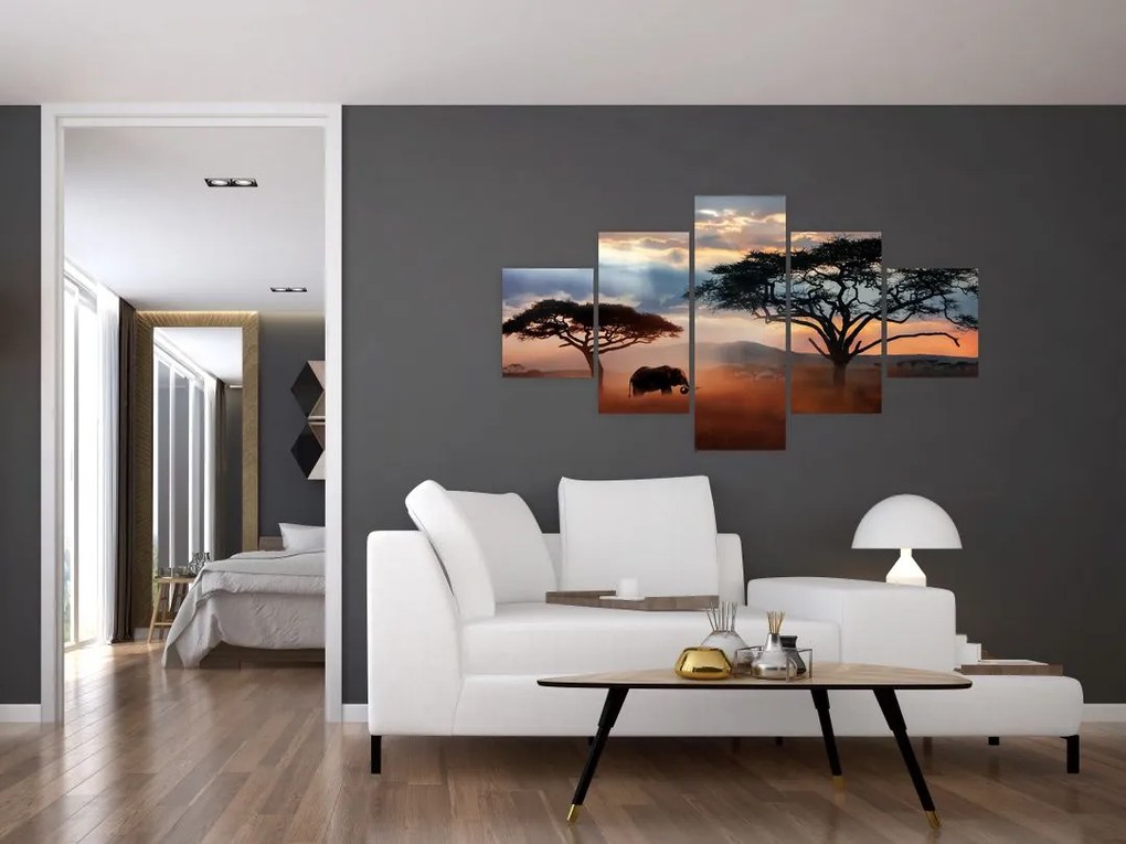 Obraz - Park Narodowy Serengeti, Tanzania, Afryka (125x70 cm)