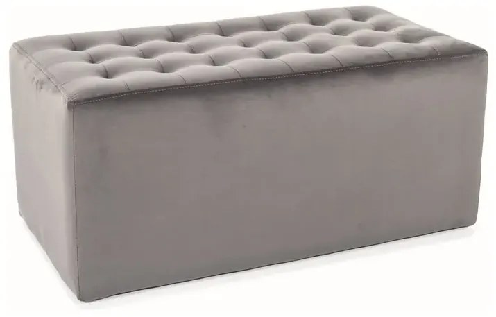 Pufa LORI 2 VELVET szara SIGNAL