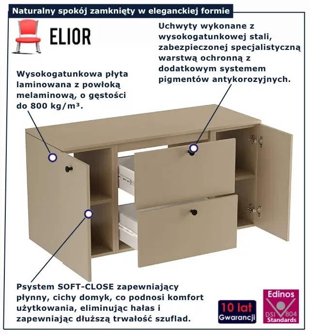 Szafka pod umywalkę w kolorze cappuccino D9-P04