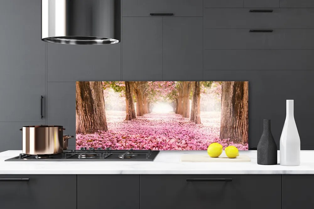 Panel Kuchenny Kwitnące Drzewo Różane