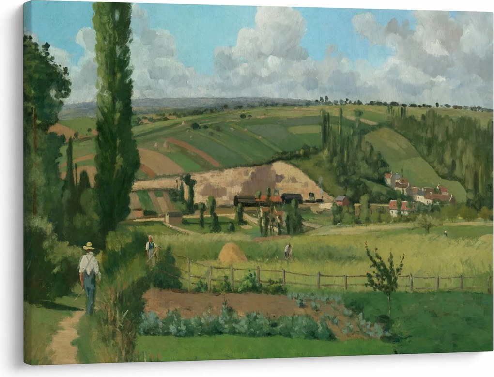Obraz - Camille Pissarro, Landscape at Les Pâtis, Pontoise, reprodukcje (70x50 cm)