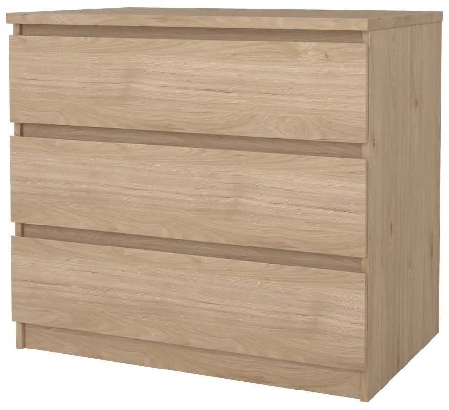 Komoda w dekorze dębu w naturalnym kolorze 77x70x50 cm Naia – Tvilum