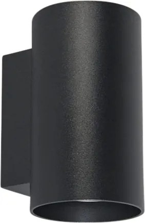 Inteligentna lampa ścienna o nowoczesnym wyglądzie czarna z 2 żarówkami Wifi GU10 - Sandy