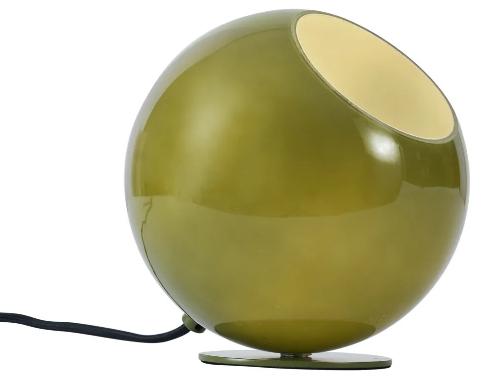 Lampa stołowa w stylu Retro zielona ze szkłem - Mabel Retro Oswietlenie wewnetrzne