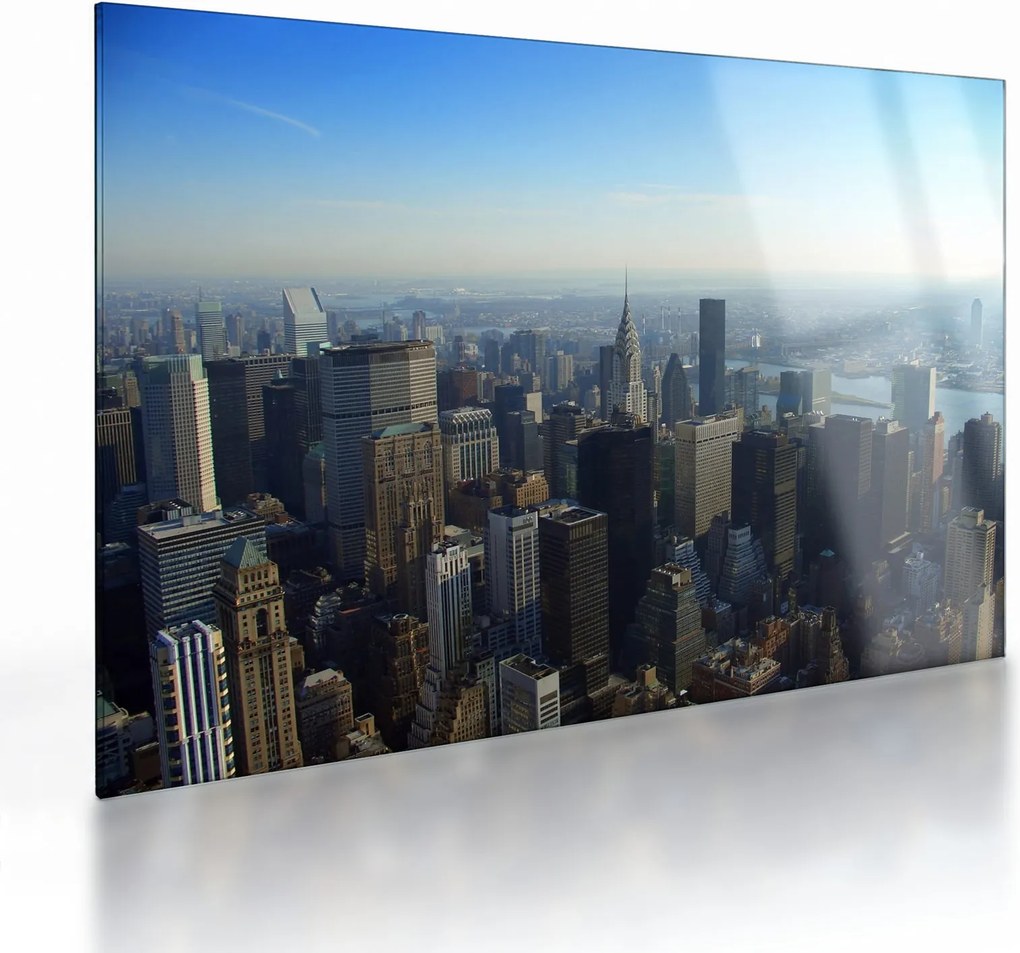 Obraz na szkle - Manhattan za dnia (70x50 cm)