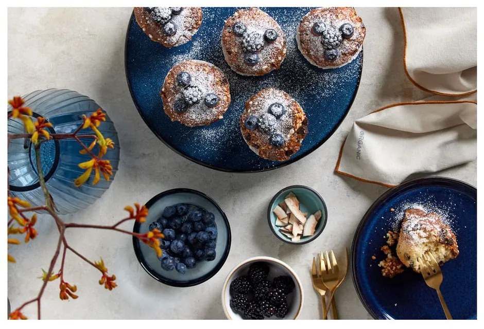 Patera na tort ceramiczna Gastro Dark Blue – Bitz