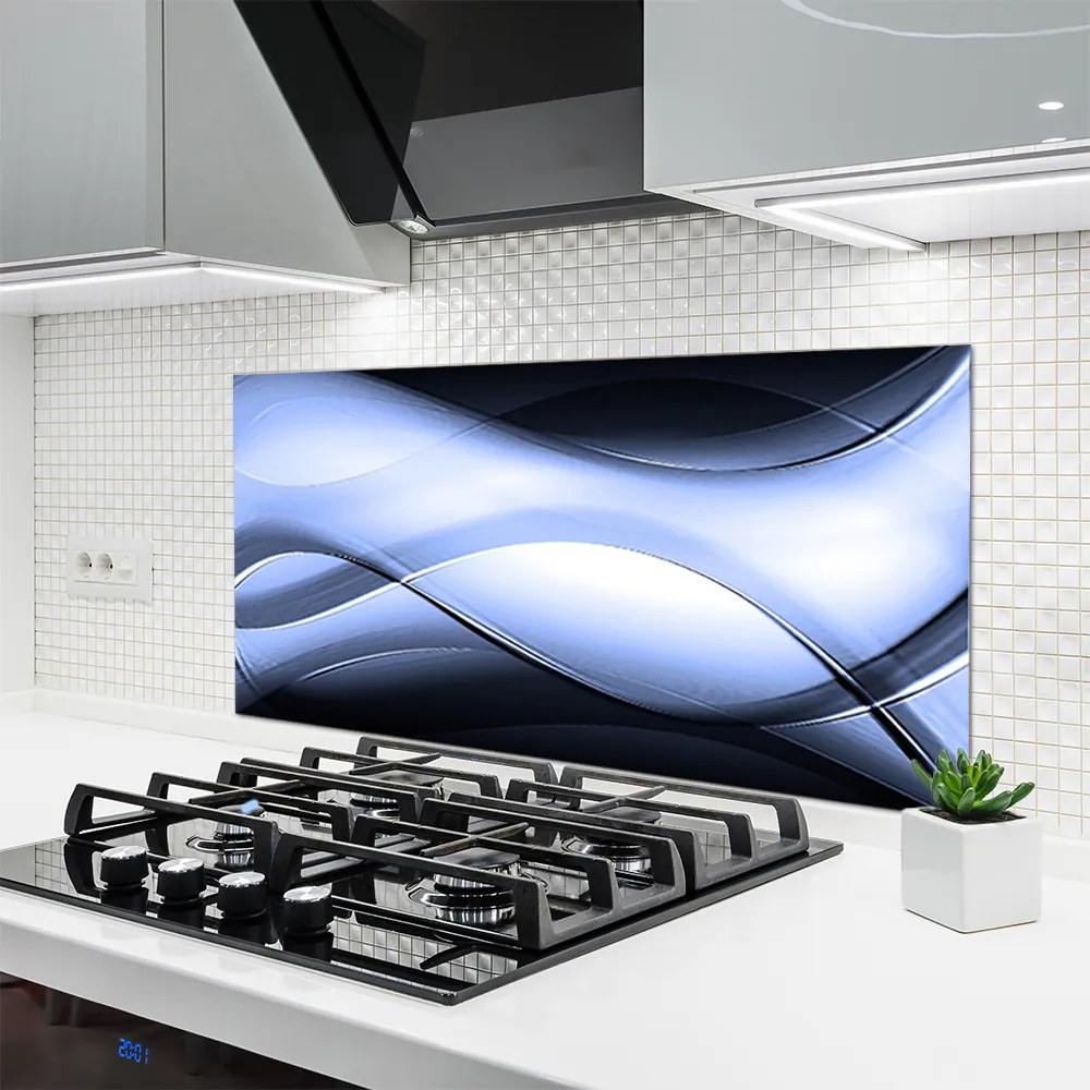 Szkło do Kuchni na Ścianę Geometryczny Nieład Form