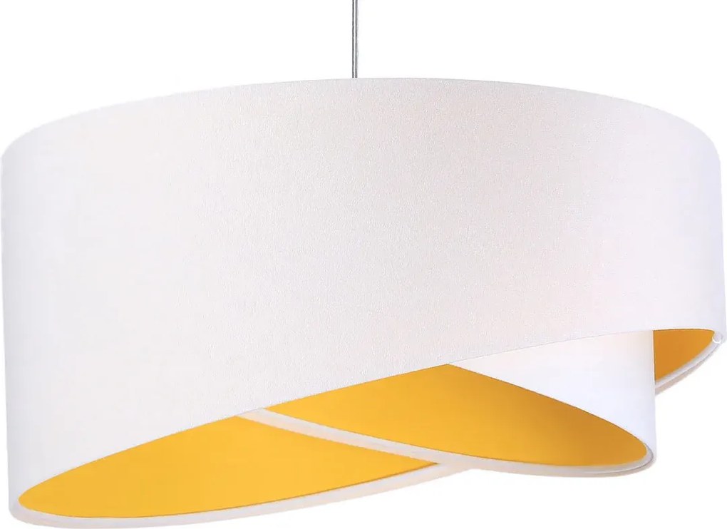 Biało-żółta nowoczesna lampa wisząca - EX990 C6-R61