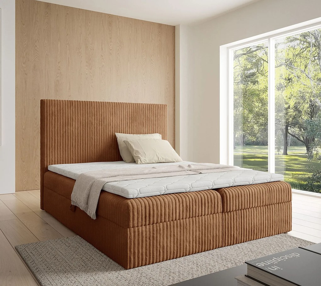 Rude łóżko tapicerowane z pojemnikiem 5 rozmiarów P5-P02