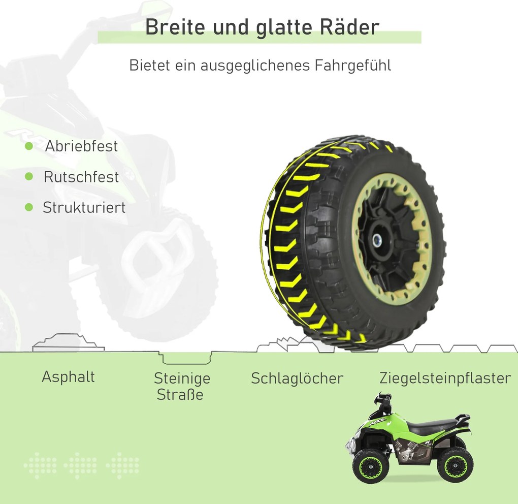 HOMCOM Jeździk dziecięcy pchacz samochód dziecięcy odpychanie się stopami światło muzyka zielony