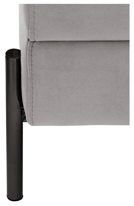 Jasnoszara sofa 200 cm Versailles – Ropez