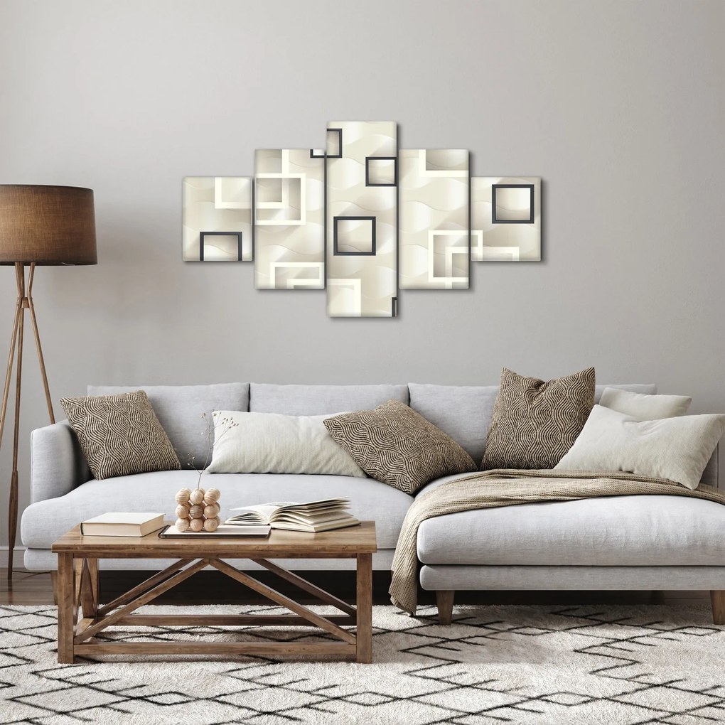 Geometryczny abstrakcyjny obraz (125x70 cm)