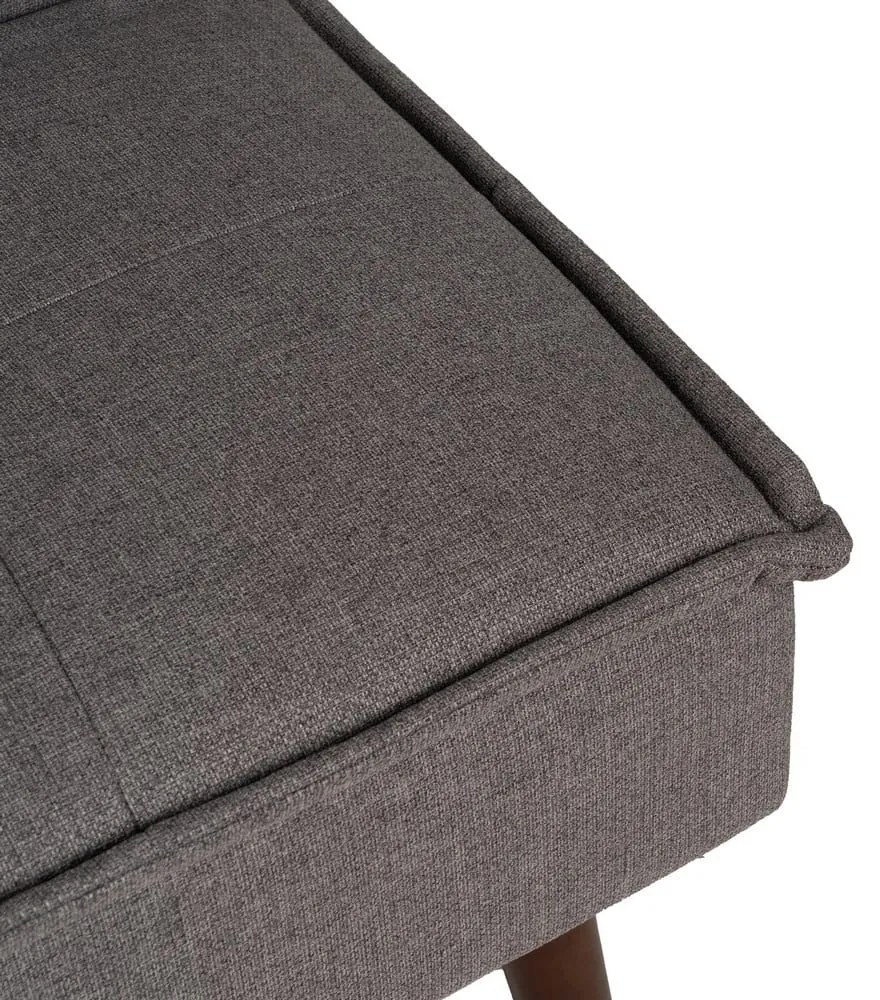 Szara rozkładana sofa z tkaniny szenilowej 181 cm – Ixia