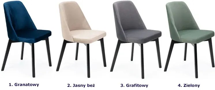 Zielone drewniane krzesło kubełkowe W9-G89