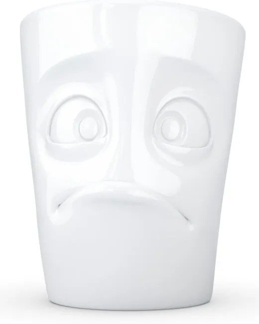 Biały bezradny porcelanowy kubek z uchem 58products