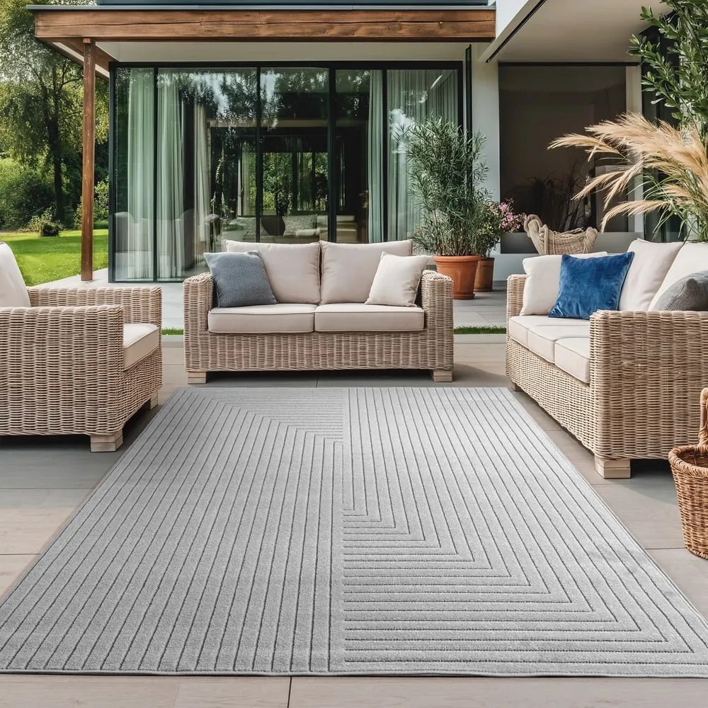 Szary dywan odpowiedni na zewnątrz 80x150 cm Nova 1202 – Ayyildiz Carpets