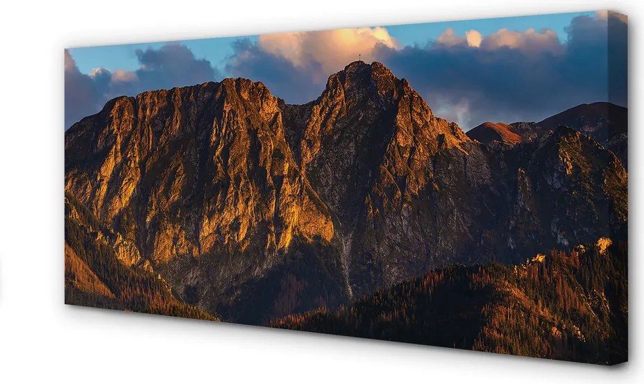 Obraz na płótnie Góry o Zachodzie Słońca