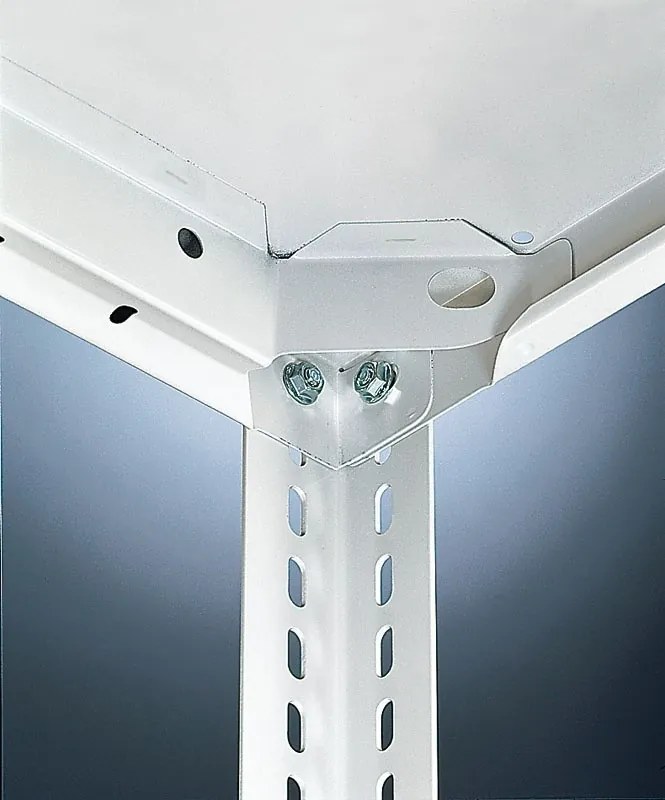 Śrubowany regał półkowy FIX, 230 kg, 2500 x 1000 x 400 mm, podstawowy