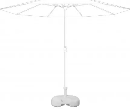 Stojak PVC do wielokrotnego napełniania 20 l biały