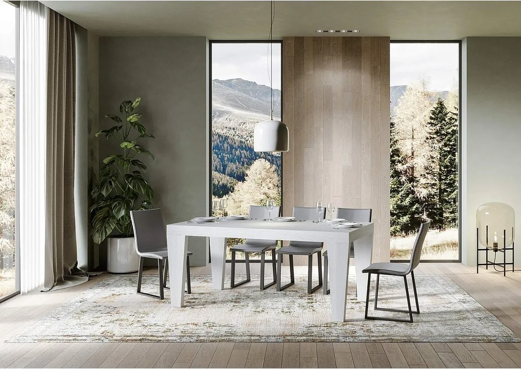 Stół rozkładany 180/284x90 cm Spimbo Premium frassino biała