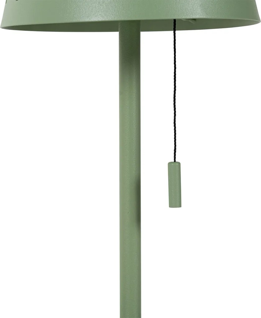 Zestaw 2 lamp stołowych zielonych w komplecie z diodą LED, 3-stopniowy ściemniacz, ładowanie i energia słoneczna - Ferre