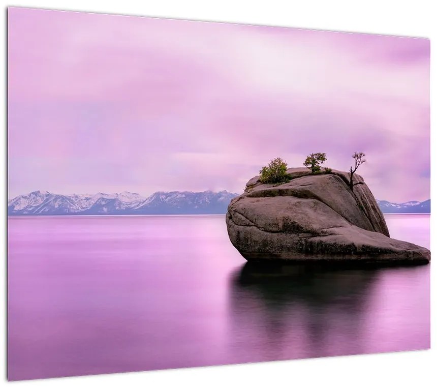 Obraz kamienia w morzu (70x50 cm)