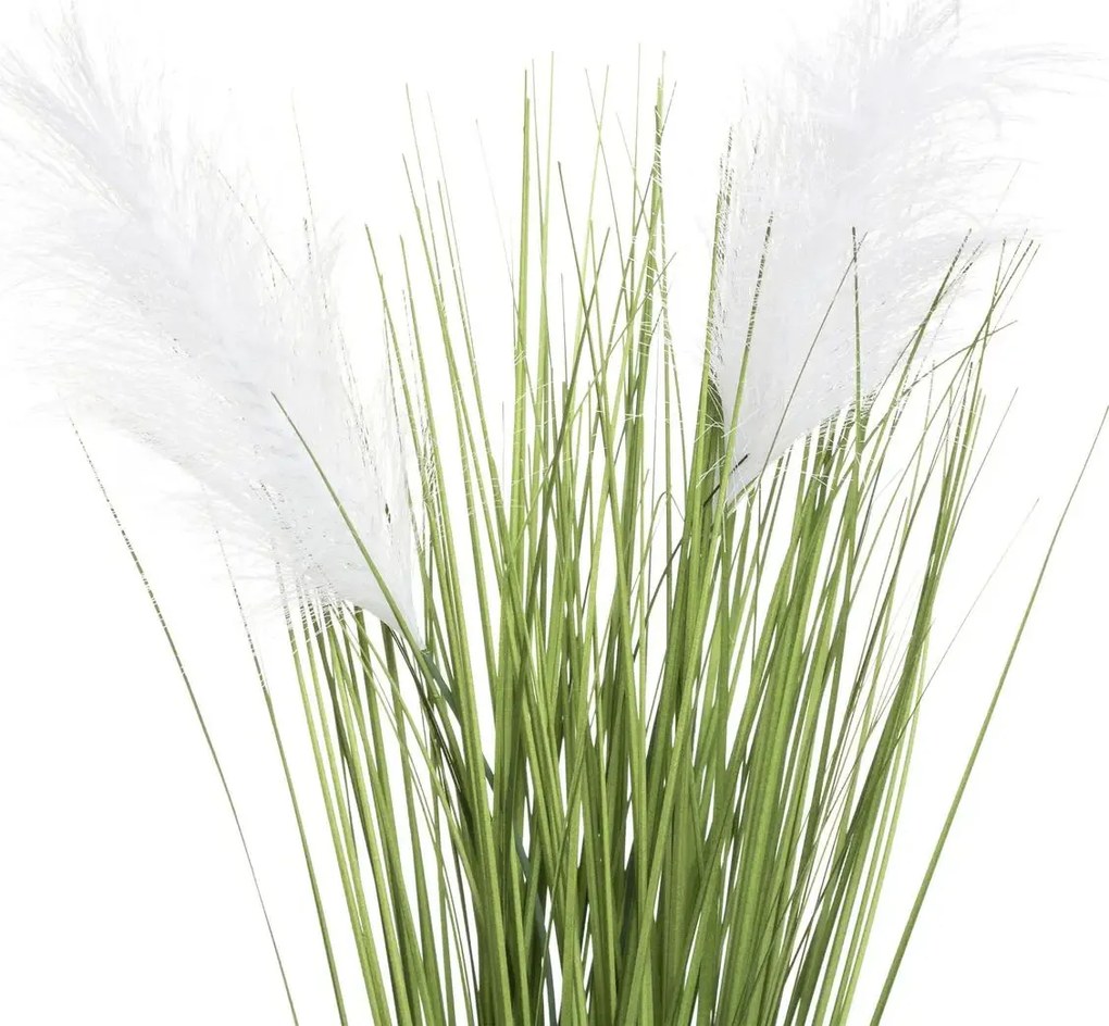 Sztuczna trawa ozdobna w cementowej doniczce, wys. 70 cm