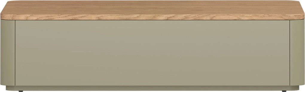 Stolik kawowy Elivo 100 cm z szufladami - eukaliptus / dąb baltic dune