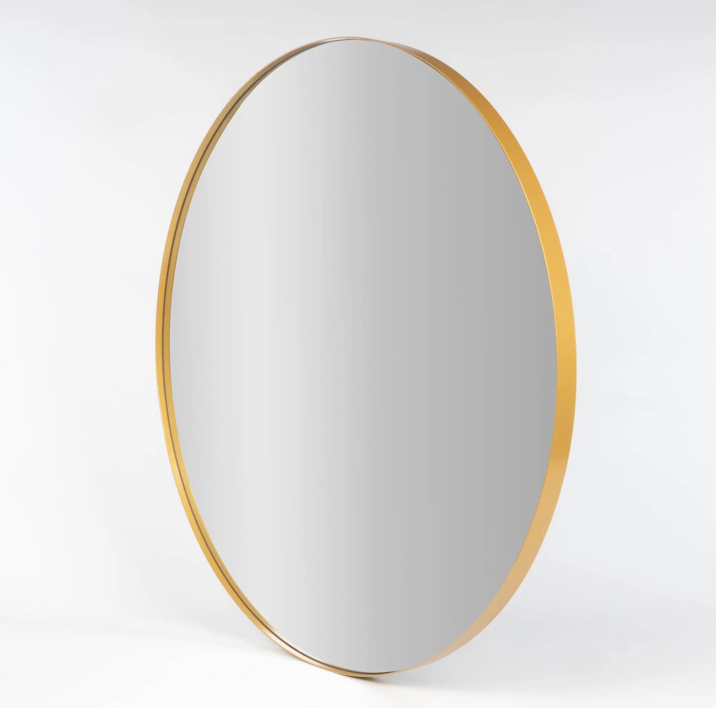 Lustro okrągłe NOOR, metalowa rama, Ø 80 cm