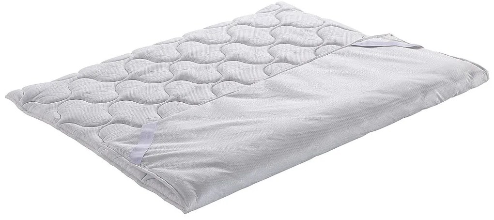 Nakładka na materac 140 x 190 cm z pamięcią kształtu gr. 5 cm - NAKARA od YSMÉE