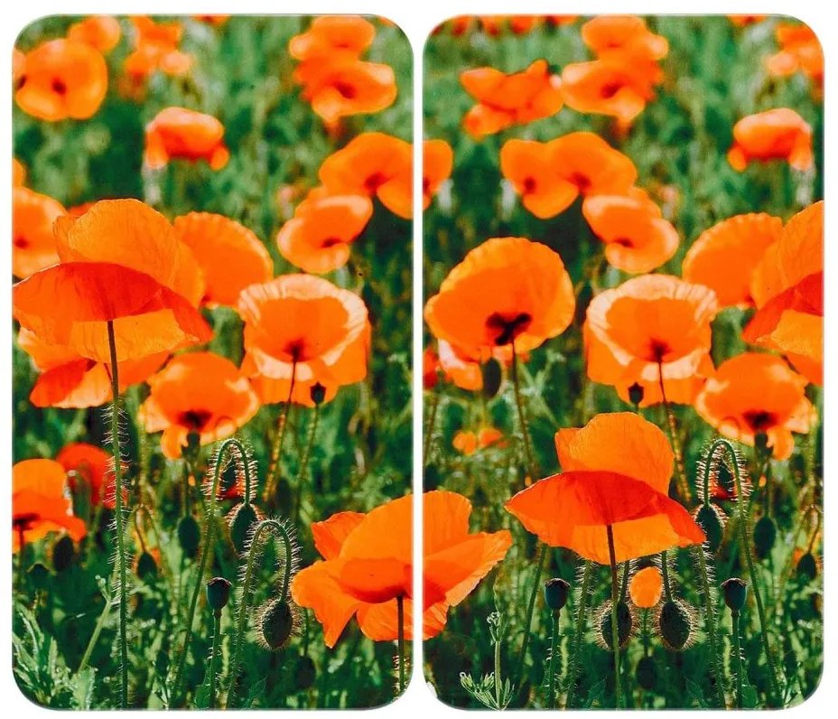 WENKO 2521434500-Płyta osłonowa ABDECKPLATTE - KWIAT/ROŚLINA 30x52 cm wielobarwna