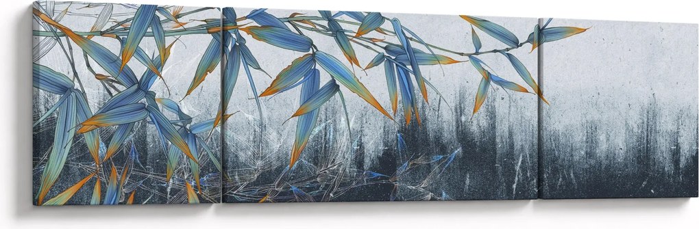Obraz - Bambus na ścianie (170x50 cm)