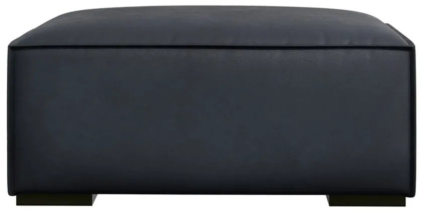 Ciemnoniebieski skórzany podnóżek Madame – Windsor &amp; Co Sofas
