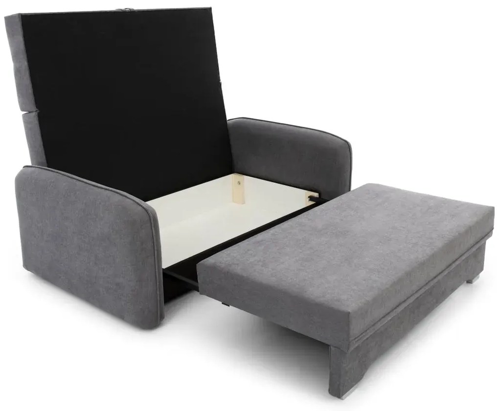 Sofa rozkładana z funkcją spania LAINE szara ELTAP