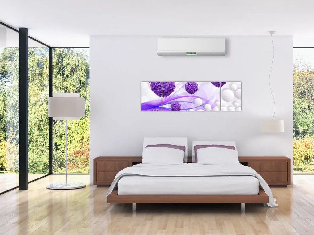 Zdjęcie - Kulki, kulki, kwiaty, ... (170x50 cm)