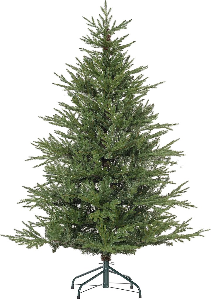 HOMCOM Sztuczna choinka, 150 cm z 1724 gałęziami, metalowa podstawa, Zielona | Aosom PL