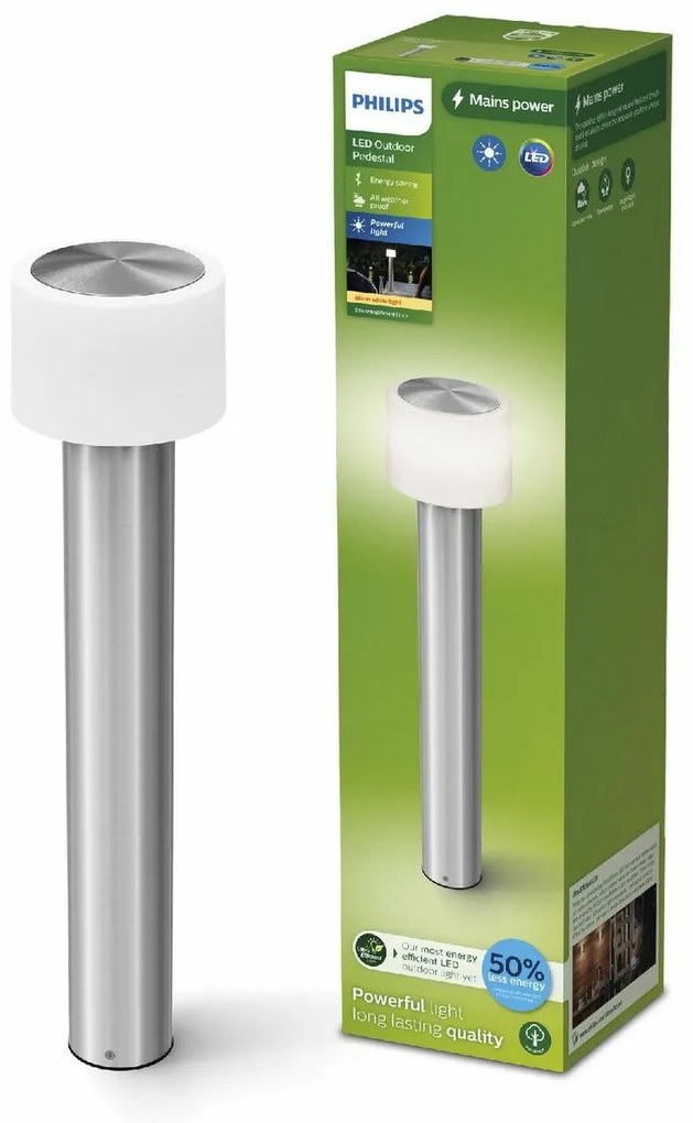 Philips Otis UltraEfficient zewnętrzna oprawasłupowa LED 60 cm, 4,3 W, 800 lm, 2700 K