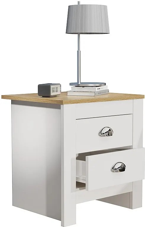 Drewniany stół boczny stolik nocny Balusa