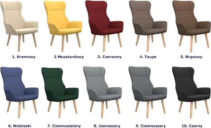 Ciemnoszary tapicerowany fotel wypoczynkowy H3-M80