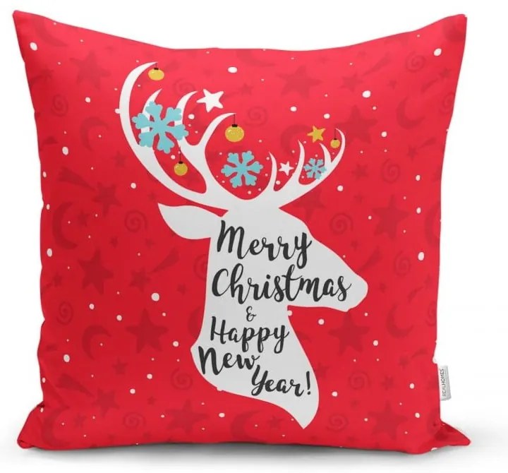 Zestaw 4 świątecznych poszewek na poduszki i bieżnika Minimalist Cushion Covers Joy