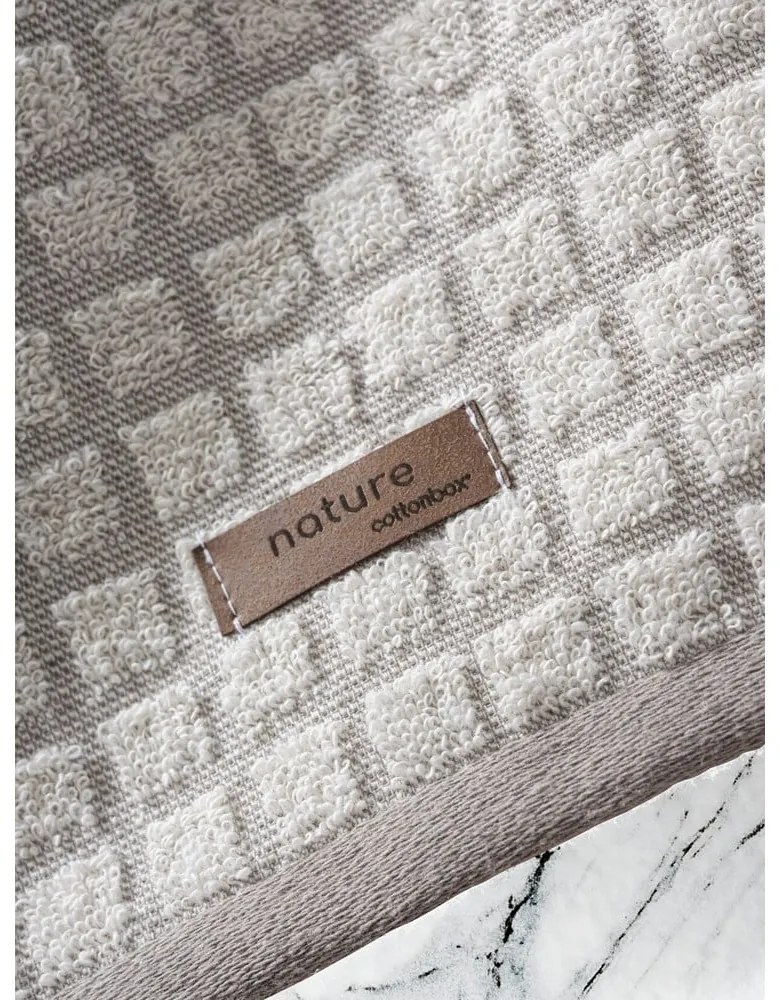 Brązowo-beżowe ręczniki frotte zestaw 4 szt. 50x90 cm Nature – Foutastic