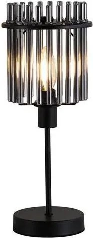 Searchlight EU55622SM - Lampa stołowa SWIZZLE 1xE14/60W/230V czarna