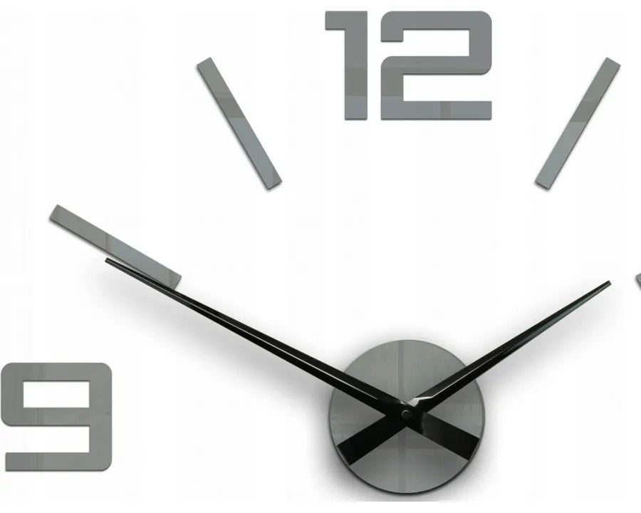 Zegar ścienny naklejany duży nowoczesny akrylowy na ścianę do kuchni salonu