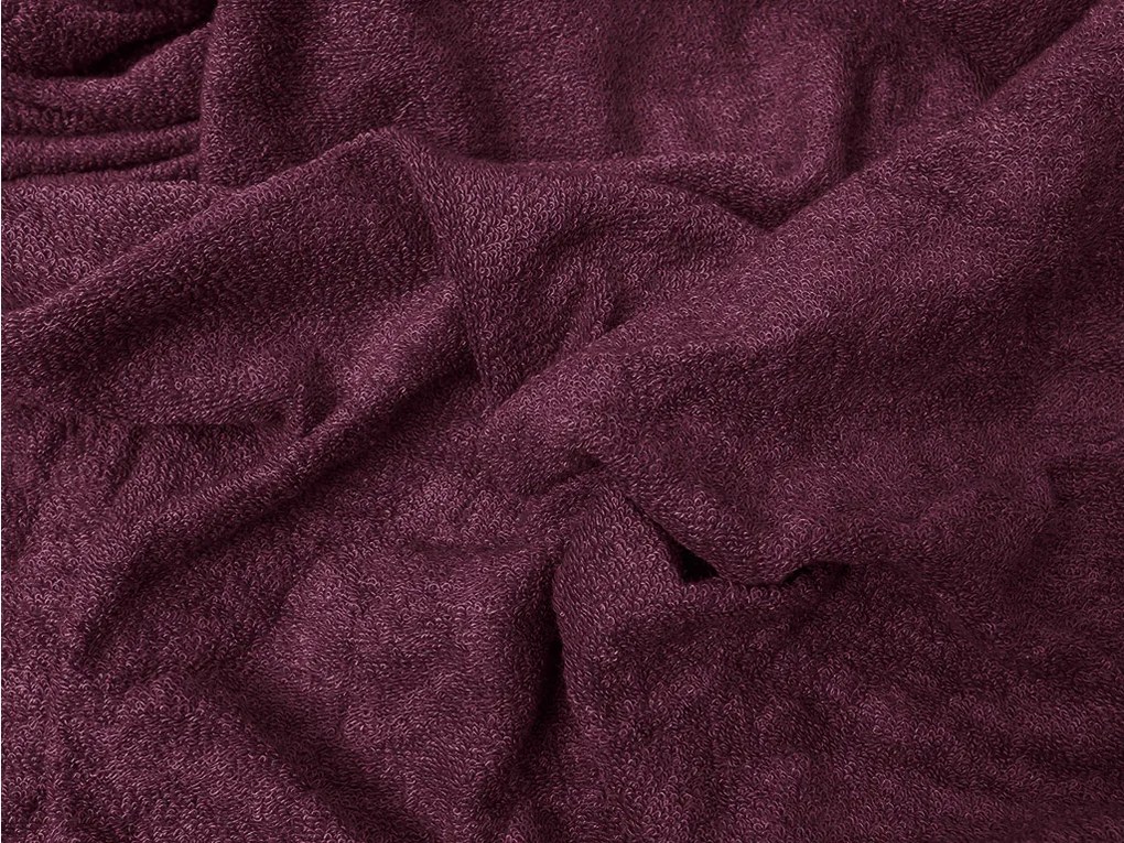 PrzytulneMieszkanie.pl Prześcieradło frotte EXCLUSIVE wiśniowe 160x200 cm