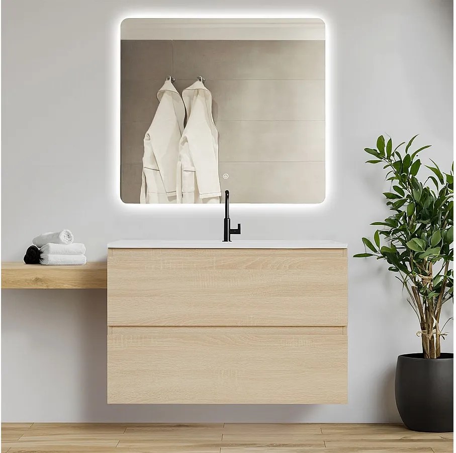 Meble łazienkowe 80,5x54x47 cm Dąb naturalny