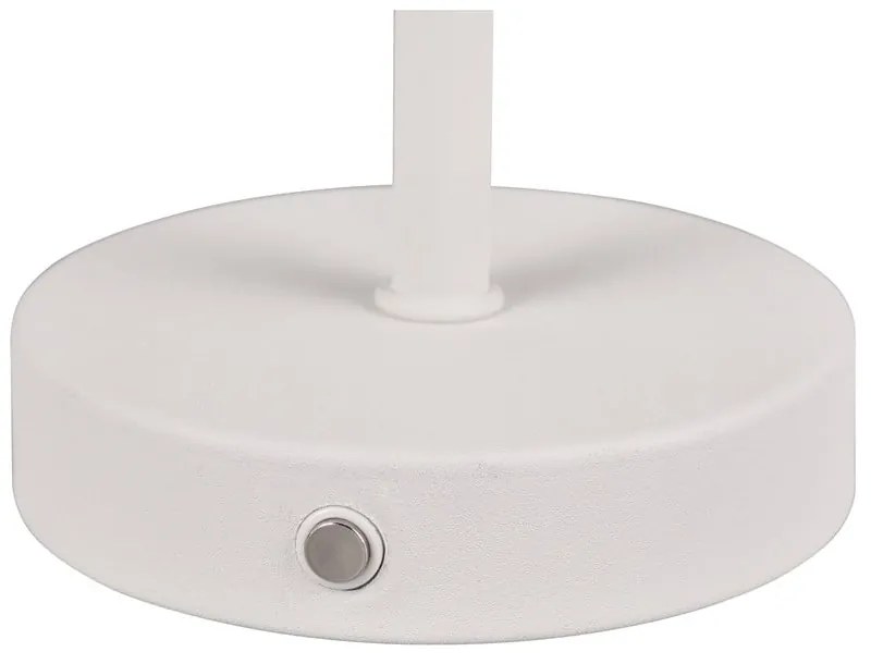 Biała lampa stołowa LED ze ściemniaczem (wys. 30 cm) Jeff – Trio