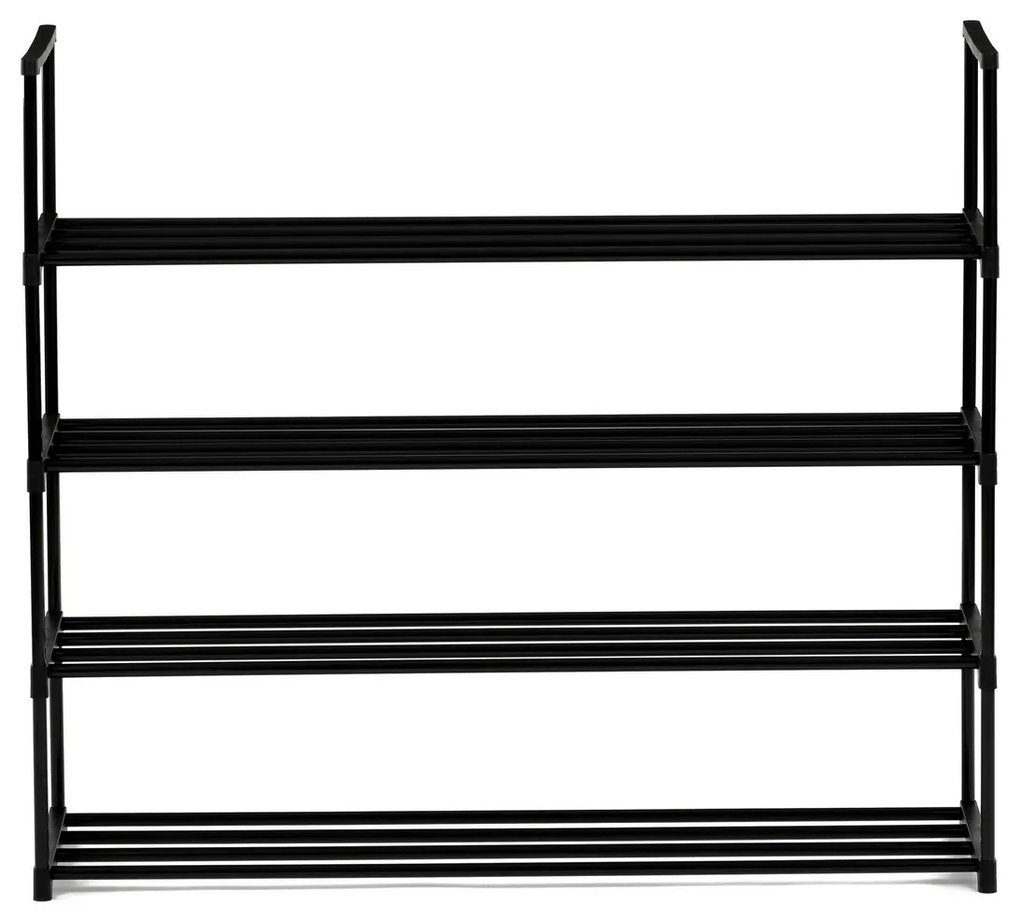 Szafka na buty GD-406 BK, metal, czarna