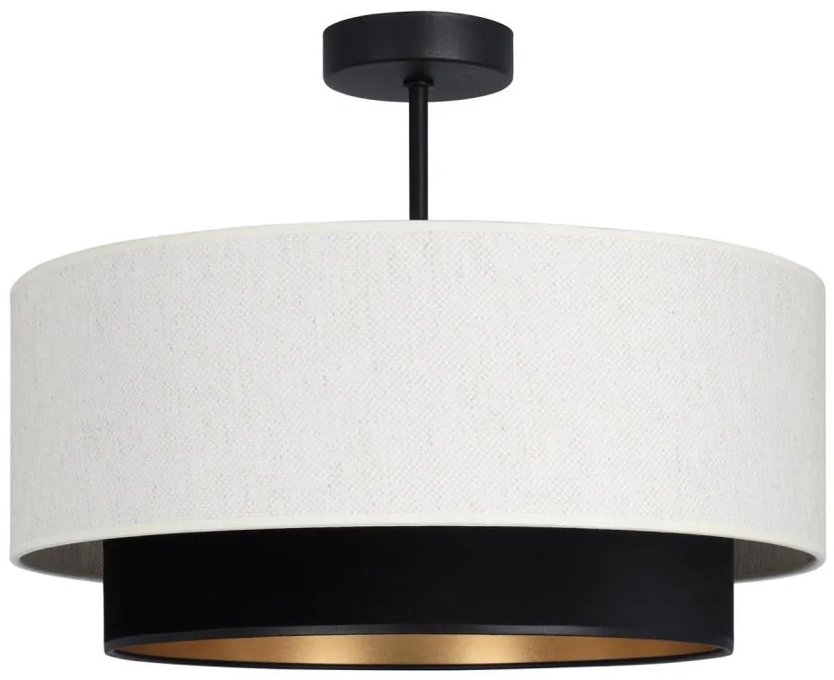 Przysufitowy żyrandol NATIA 1xE27/60W/230V biały/czarny