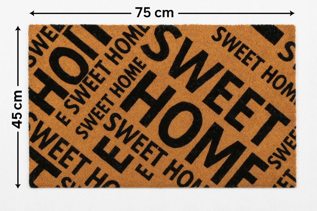 Wycieraczka kokosowa 45x75 cm SweetHome naturalna antypoślizgowa pod drzwi